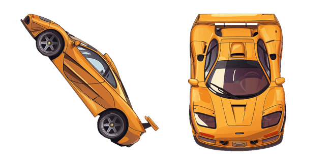Yellow McLaren F1 Cursor