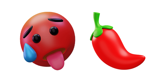 Red Hot Chilli Pepper 3D Cursor