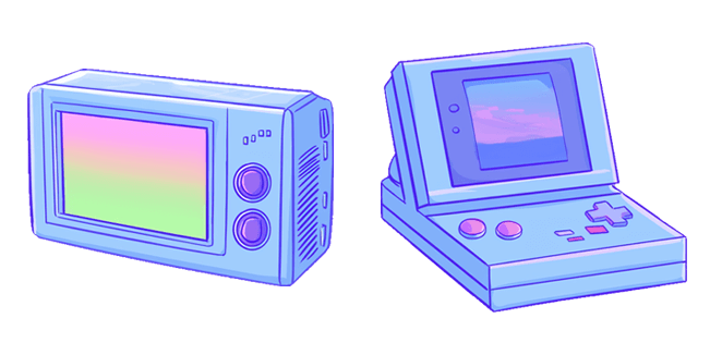 Retro Handheld Gaming Consoles Cursor