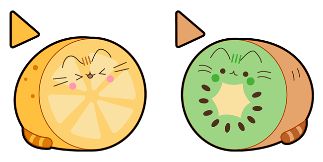 Pusheen the Cat Fruit Kiwi & Lemon Cursor