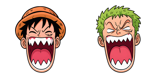 One Piece Angry Luffy & Zoro Cursor