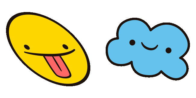 Funny Smiley & Cloud Animated Cursor
