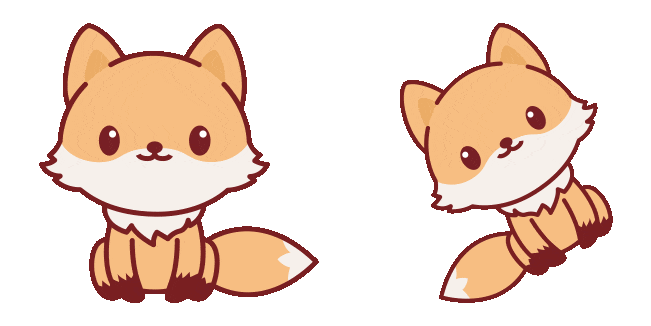 Kawaii Fox Animated Cursor
