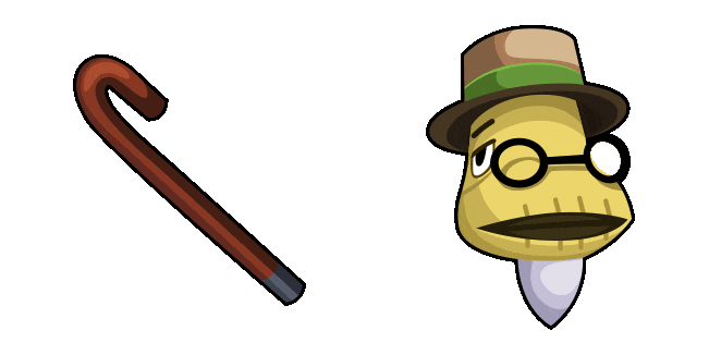 Animal Crossing Tortimer & Stick Animated Cursor
