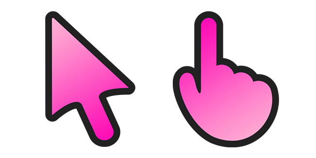 Barbie Pink Gradient Cursor
