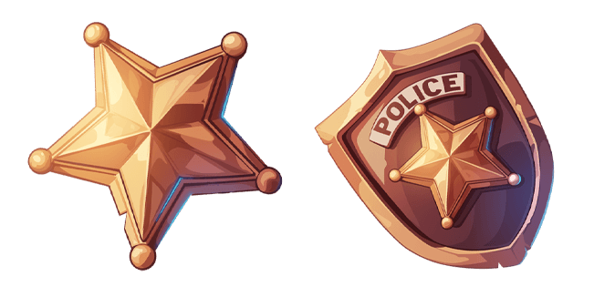 Police Officer Badge Cursor