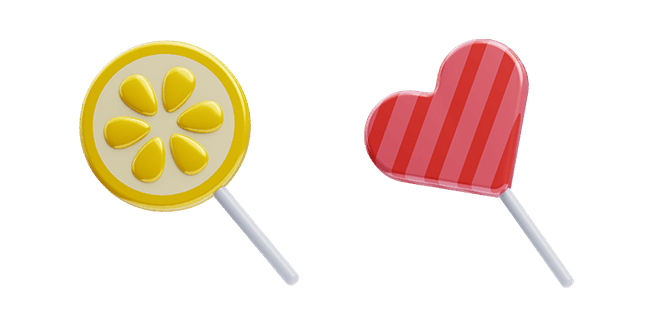 Lemon Candy & Heart Candy 3D Cursor