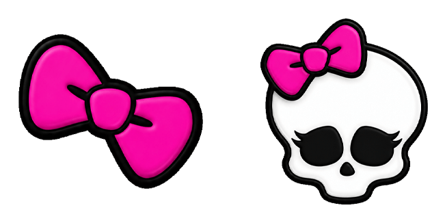 Monster High Skullette & Pink Bow Cursor