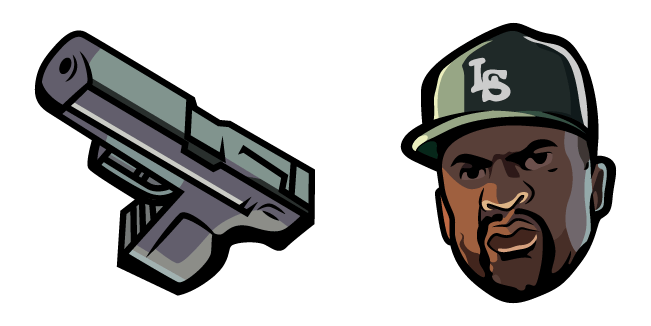 GTA San Andreas Sweet Johnson & Pistol Cursor