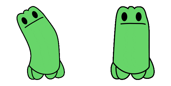 Green Dancing Frog Animated Cursor