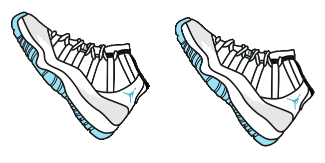 Jordan 11 Retro Legend Blue Animated Cursor