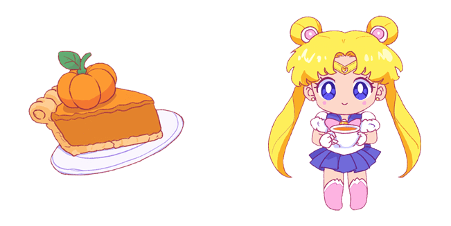 Fall Sailor Moon & Piece of Pumpkin Pie Cursor