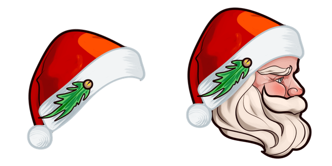 Christmas Santa Claus & Hat Cursor