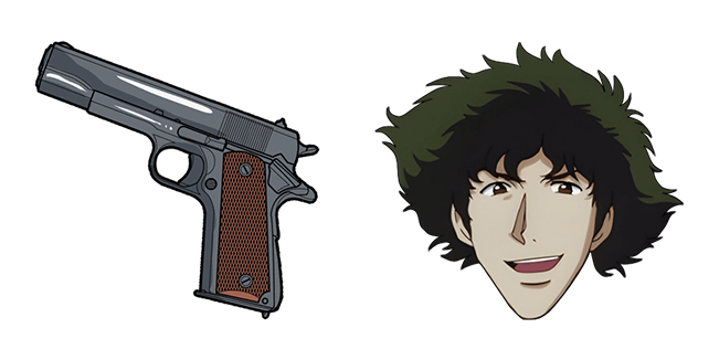 Cowboy Bebop Spike Spiegel & Gun Cursor