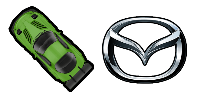 Green Mazda RX-7 Cursor