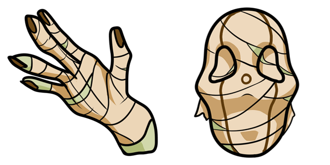 Halloween Mummy & Hand Cursor
