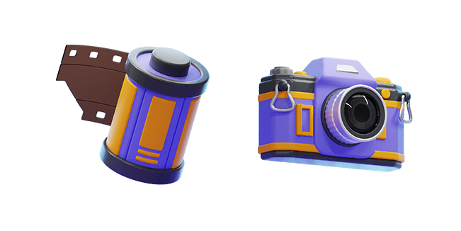 Photographic Film & Photo Camera 3D Cursor