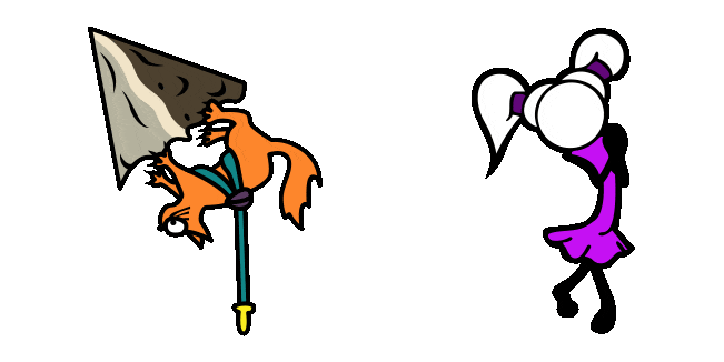 Fancy Pants Adventures Cutie Pants Girl & Kaboodle Animated Cursor