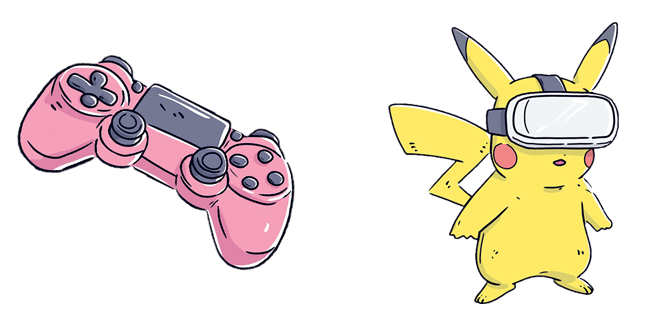 Pokemon Pikachu & Gamepad Cursor