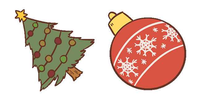 Christmas Tree & Bulb Animated Cursor