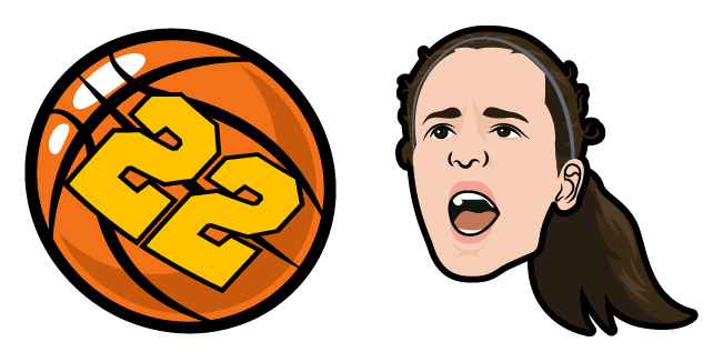 Caitlin Clark & 22 Basketball Cursor