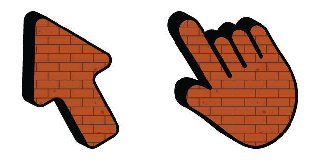 Brick Wall Texture Cursor