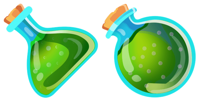Green Potion Flasks Cursor