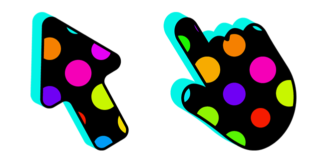 Colorful Dotted Texture Cursor