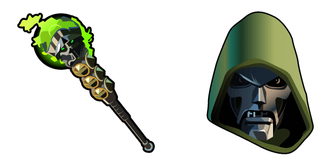 Fortnite Doctor Doom Skin & Staff of Doom Pickaxe Cursor