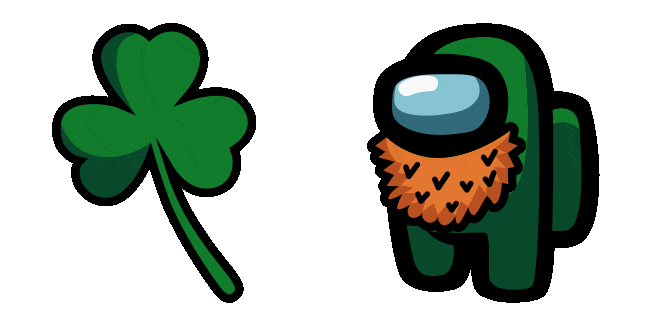 Among Us St. Patrick's Day Green & Lucky Cover Animated Cursor