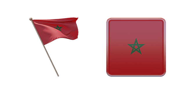 Kingdom of Morocco Flag 3D Cursor