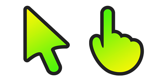 Fresh Lime Gradient Cursor