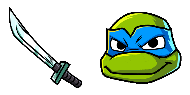 Tales of TMNT Leonardo & Katana Animated Cursor