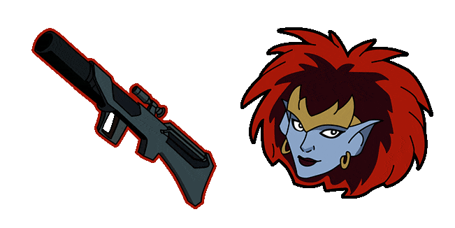 Gargoyles Demona & Gun Animated Cursor