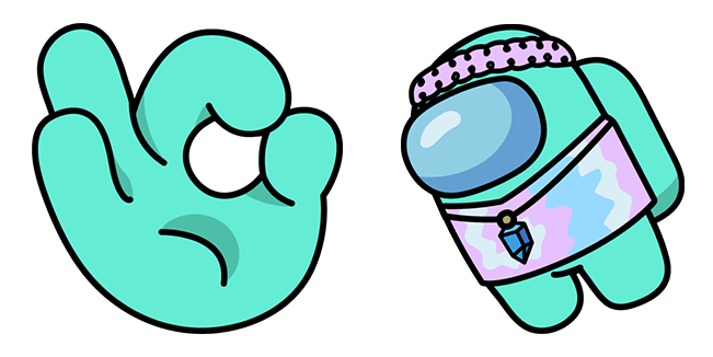 Among Us Series Cyan Cursor