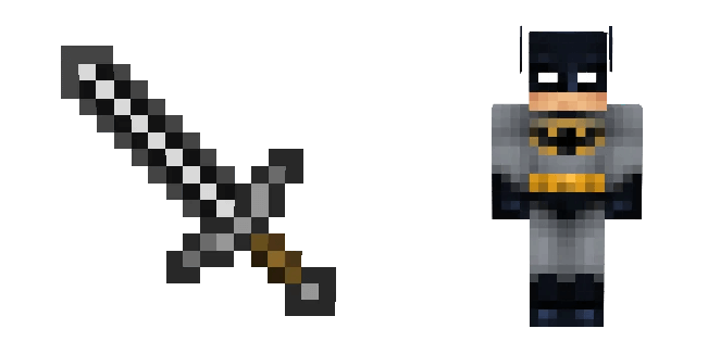 Minecraft Batman & Sword Cursor