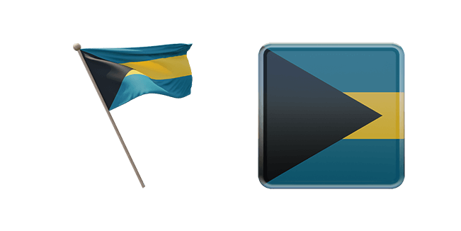 Commonwealth of the Bahamas Flag 3D Cursor
