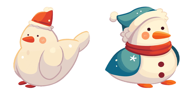 Funny Christmas Birds Cursor