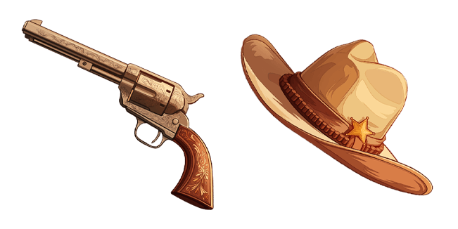 Cowboy Gun & Hat Cursor