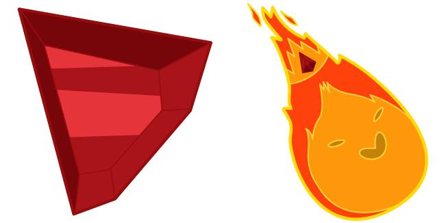 Adventure Time Flame King & Ruby Cursor