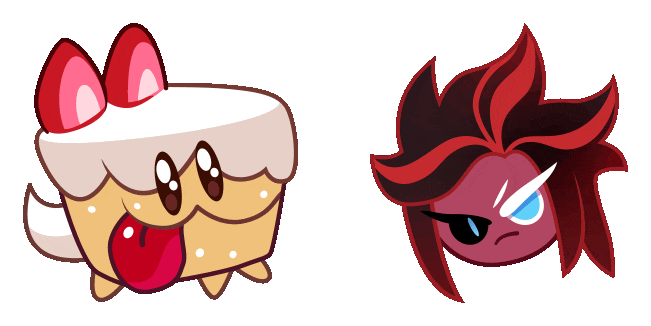 Cookie Run Red Velvet Cookie & Cake Hounds Animated Cursor
