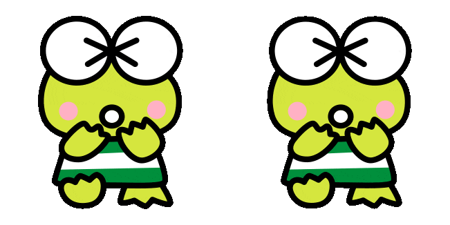 Sanrio Keroppi Scream Animated Cursor