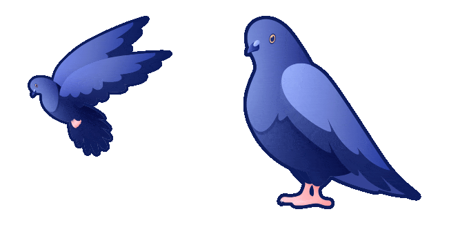 Blue Pigeon Animated Cursor