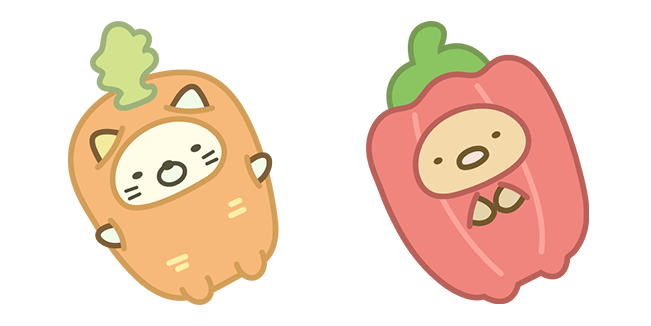 San-X Sumikko Gurashi Carrot & Bell Pepper Cursor