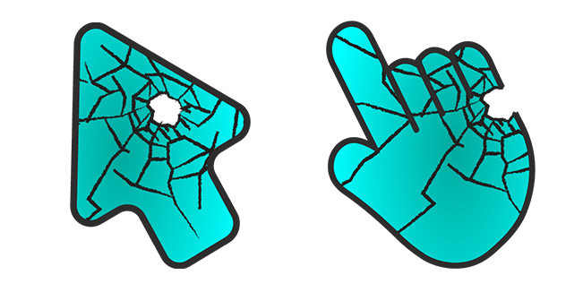 Cracked Glass Texture Cursor