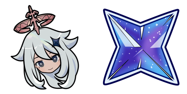Genshin Impact Paimon & Masterless Starglitter Cursor