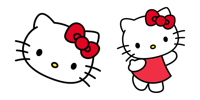 Hello Kitty in Red Dress Cursor