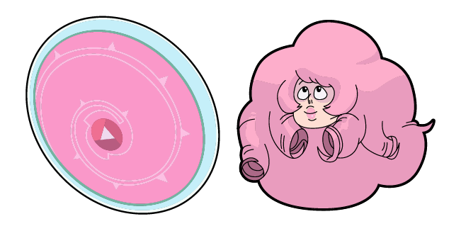 Steven Universe Rose Quartz & Shield Cursor