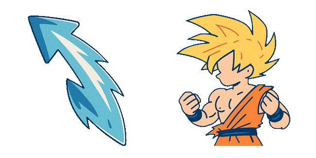 Dragon Ball Z Goku Minimalist Animated Cursor
