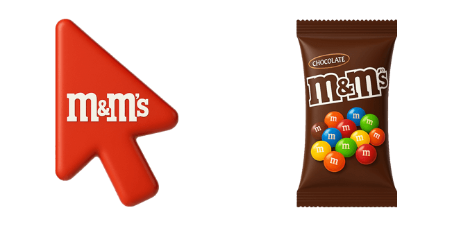 M&M’s Chocolate 3D Cursor